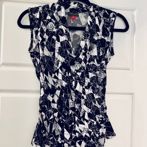 Vince Camuto black and white shirt